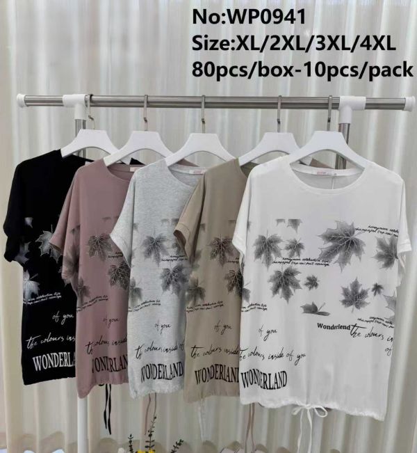 Bluzki damskie Roz XL-4XL, Mix Kolor Paczka 10 szt